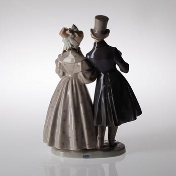 FIGURIN, porslin, Christian Thomsen, Royal Copenhagen 1914.