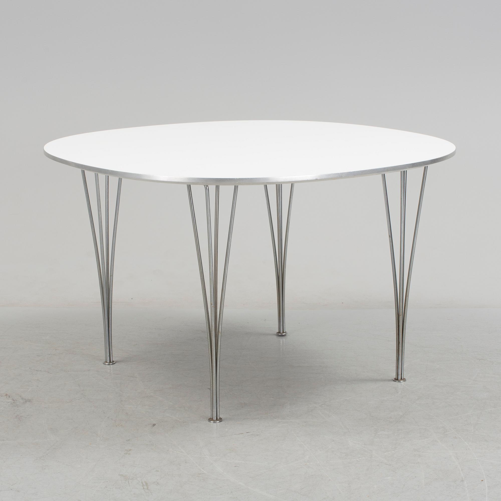 BRUNO MATHSSON, bord, "Supercirkel", Fritz Hansen, 1980.