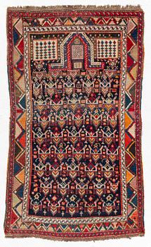 A antique Dagestan prayer rug, East Caucasus c 173 x 100 cm.