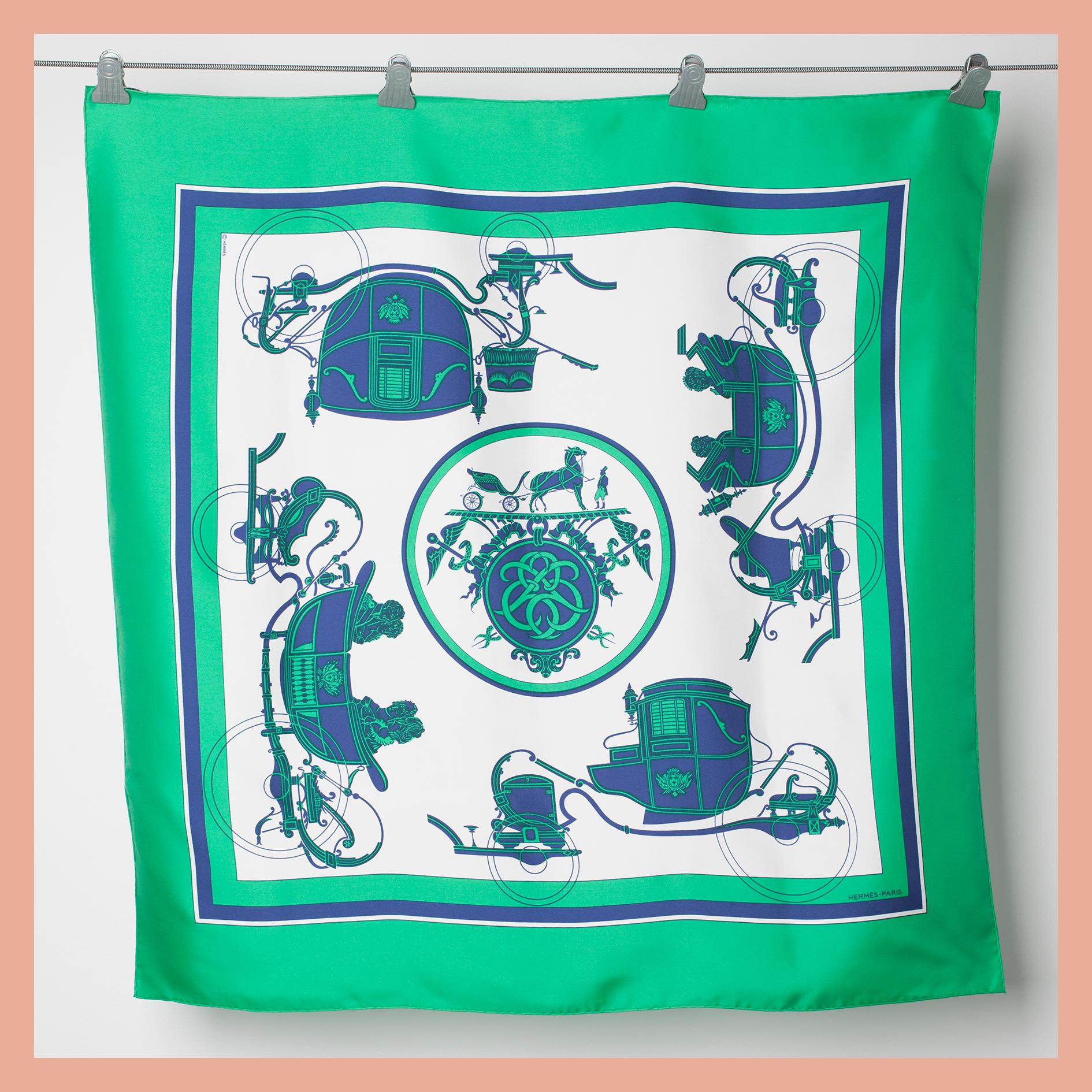 SCARF, "Ex Libris", Hermès.