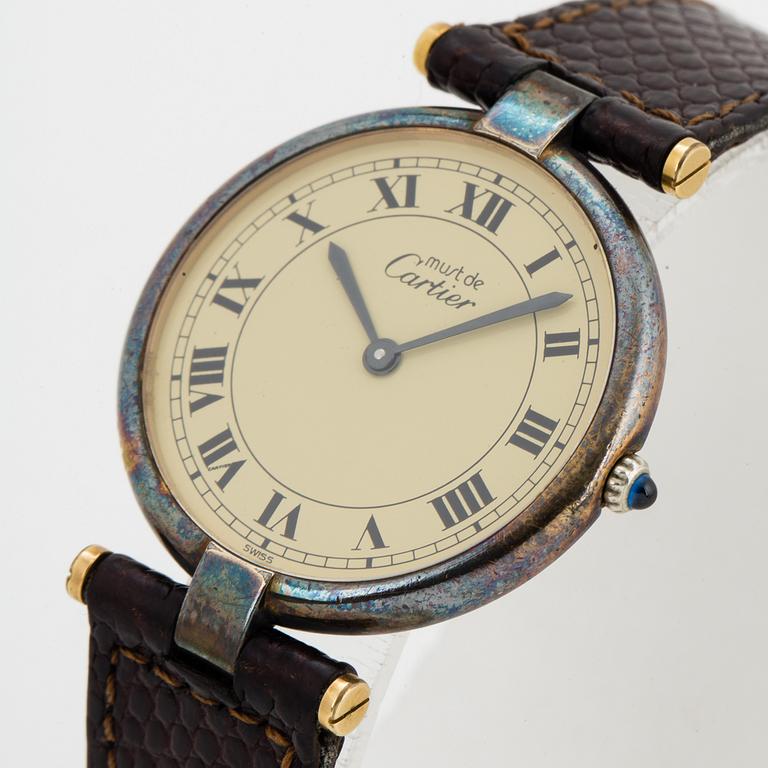 CARTIER, wristwatch 30 mm.