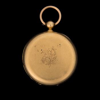 FICKUR, Jules Robert ligne droite 19 rubis. 18K guld.