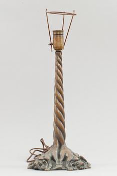 BORDSLAMPA, brons, 1900-tal.