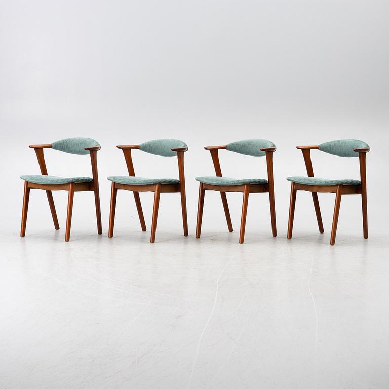 Erik Kirkegaard, chairs, set of 4, Høng Stolefabrik, Denmark, 1960s.