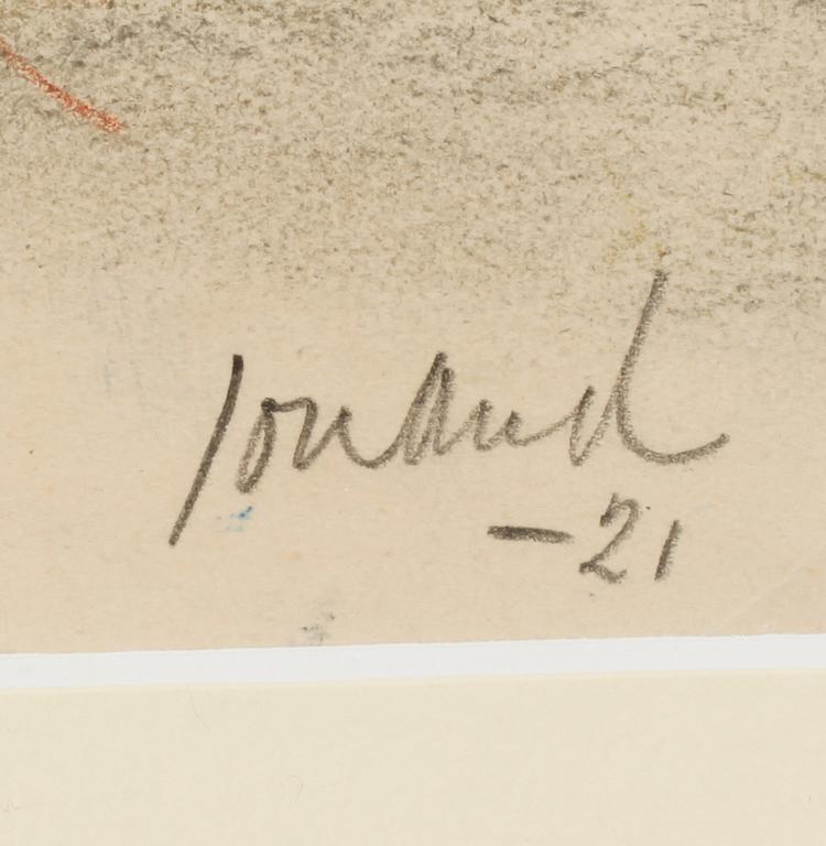 JOHN JON-AND, pastell, signerad och daterad -21.