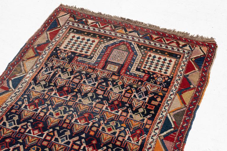 A antique Dagestan prayer rug, East Caucasus c 173 x 100 cm.