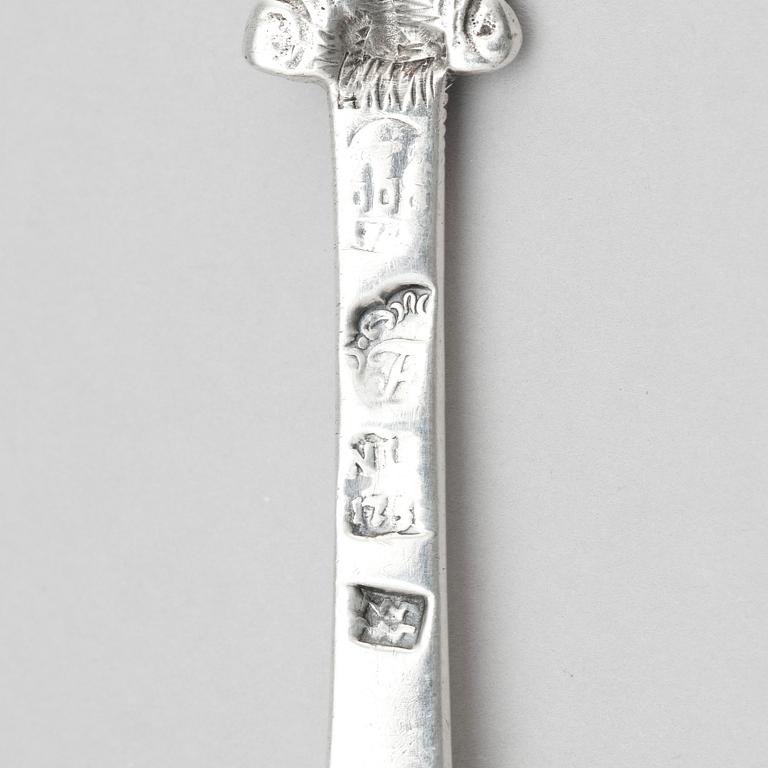 Nicolai Linde, sked, silver, Köpenhamn 1751.