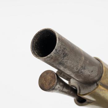 A Swedish percussion rifle 1845-54 pattern with bayonet.
