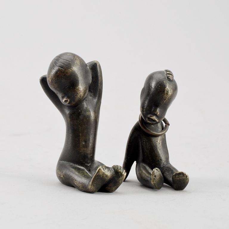 FIGURER, 2st, brons. Hagenauer, Wien, Österrike. 1900-talets första hälft.