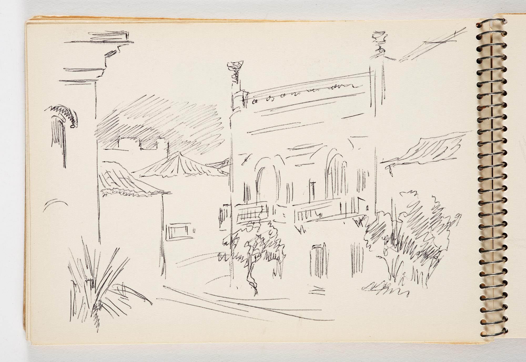 Lotte Laserstein, 4 skissböcker med blyertsteckningar.