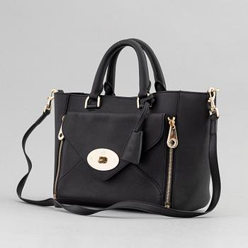 Mulberry, a black leather 'Willow' handbag.