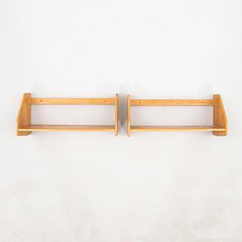 Hans J. Wegner, a pair of shelves, Ry Möbler Denmark 1950s/60s.