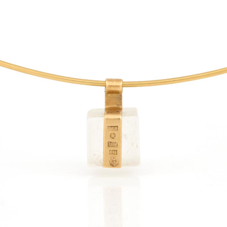 HALSRING med diamant.