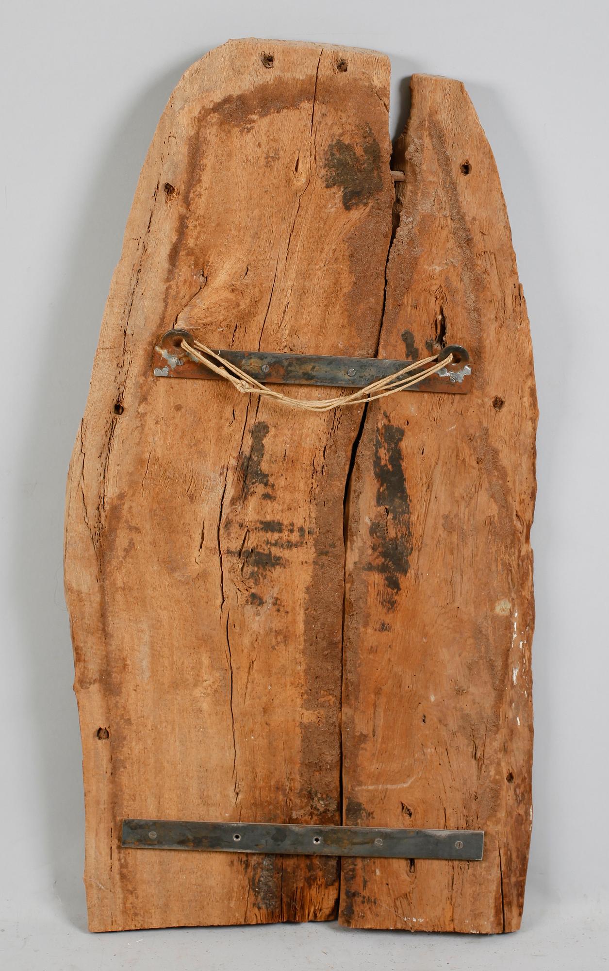 SARKOFAGFRAGMENT, trä, Egypten.