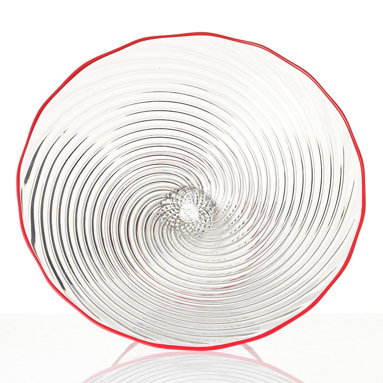 Dante Marioni, skål på fot, glas, Seattle 1995.