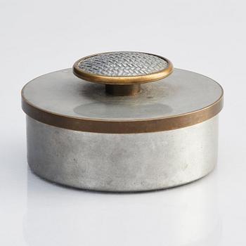 Björn Trägårdh, a pewter and brass box, Svenskt Tenn, Stockholm 1958.