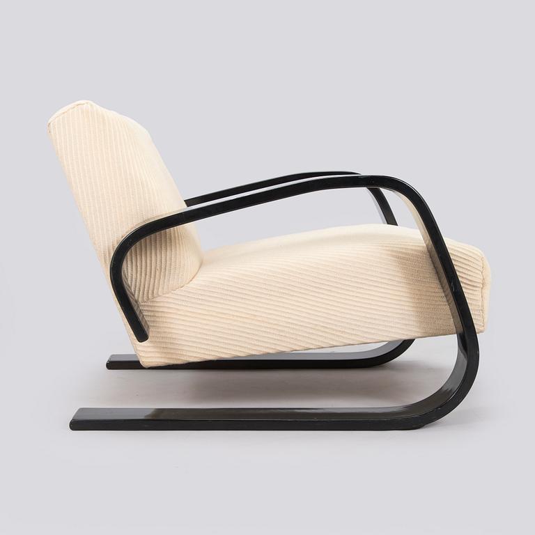 Alvar Aalto, fåtölj, "Tank chair" modell 400, Artek, 1970-tal.