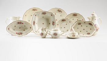 SERVISDELAR, 57 delar, porslin, "Sanssouci", Rosenthal.