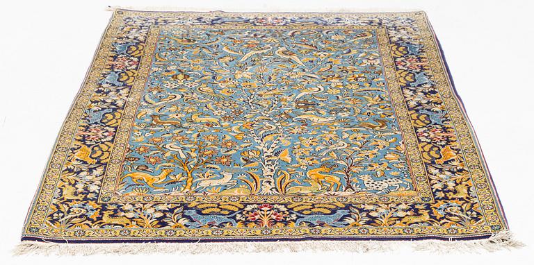 Matta, Ghom, figural, ca 211 x 145 cm.