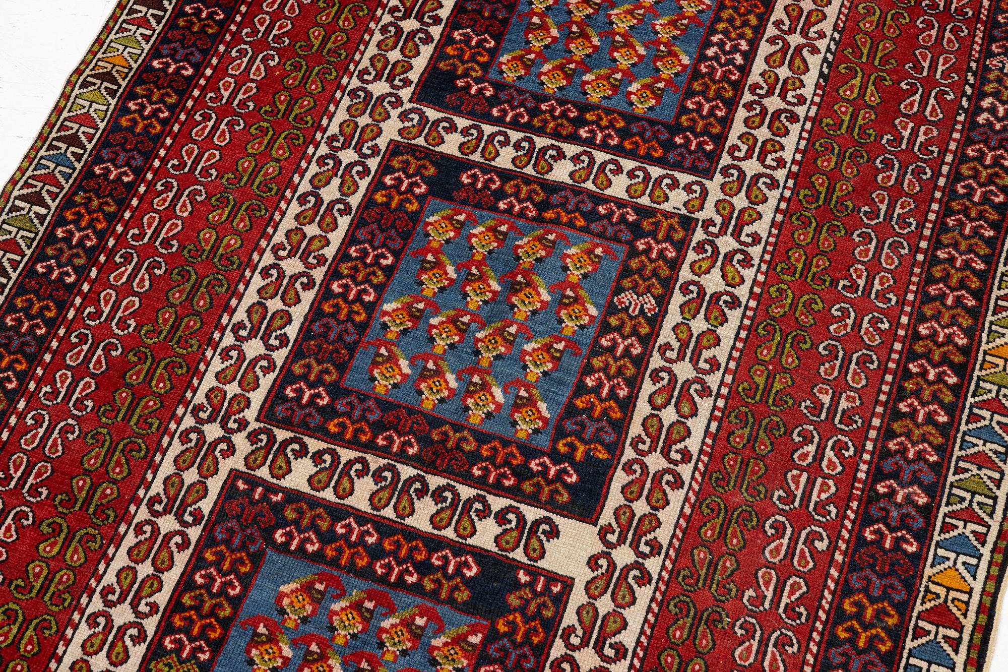 Rug, Caucasian, Ganja, antique, approx. 167 x 114 cm.