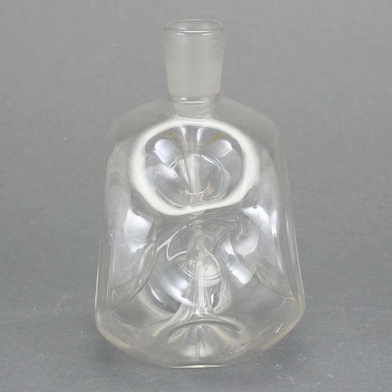 FLASKA, glas, möjligen design Vinicio Vianello, 1950-tal.