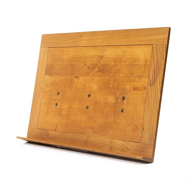 Bruno Mathsson, Reading table, elm?, Firma Karl Mathsson, Värnamo, 1940s?.