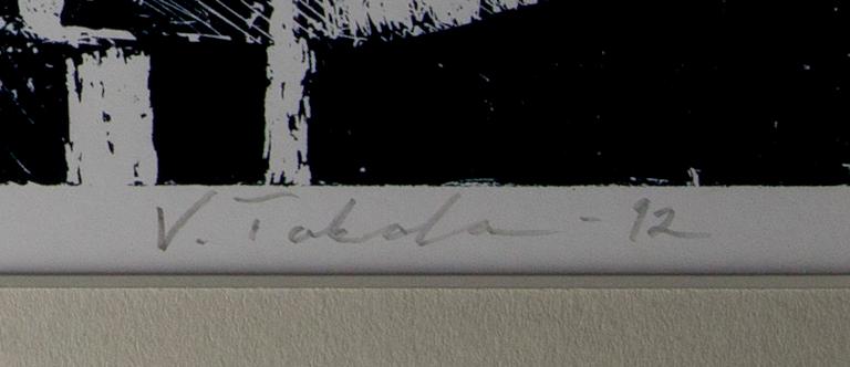VEIKKO TAKALA, serigrafi, E/A signerad samt daterad -92.