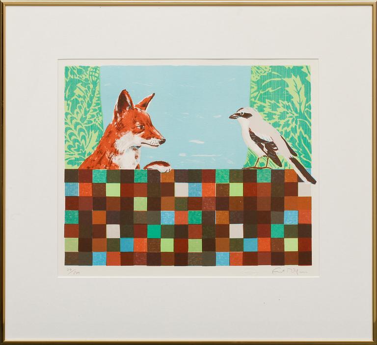 ERNST BILLGREN, färglitografi, sign och numr 29/275.