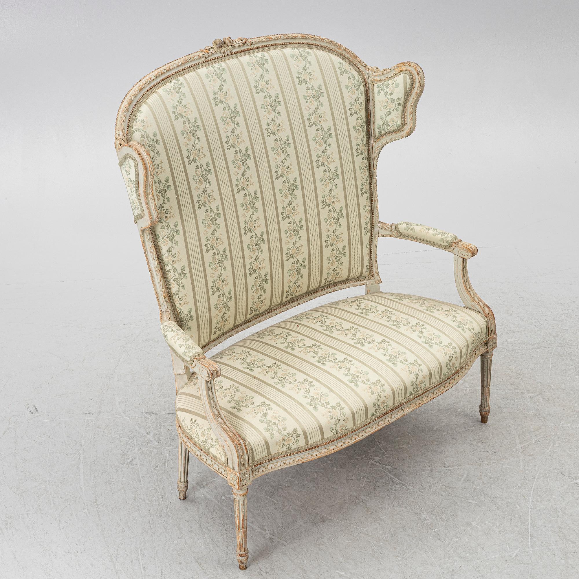 Soffa, Louis XVI-stil, 1800-tal.