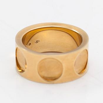 Louis Vuitton, an 18K gold 'Empreinte' ring with diamonds.