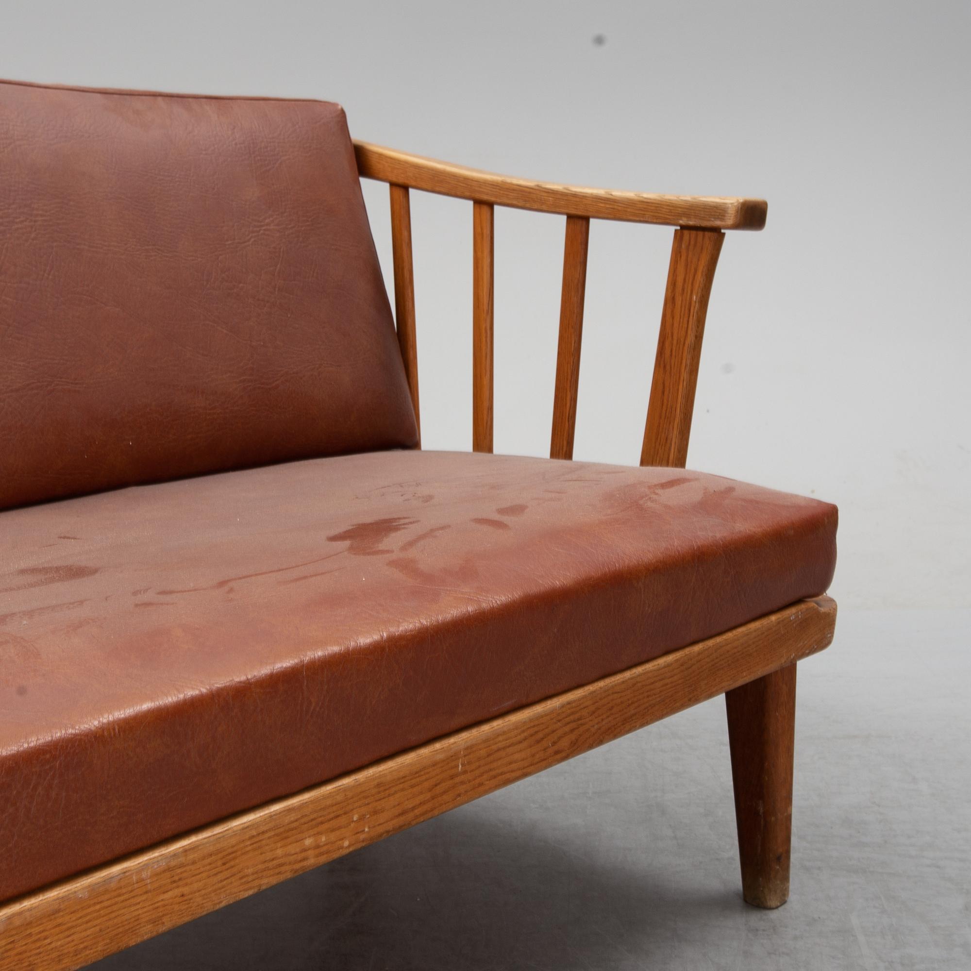 Carl Malmsten, a 'Visingsö' oak sofa.