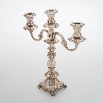 A silver candelabrum, Kultakeskus, Hämeenlinna 1976.