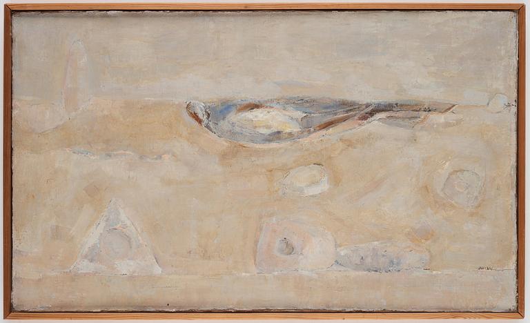 Eduard (Edik) Steinberg, EDUARD (EDIK) STEINBERG, oil on canvas, "Composition with a bird", signed and dated 66.