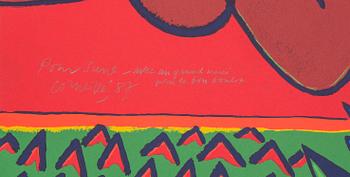 BEVERLOO CORNEILLE, färglitografi, signerad och daterad '87.