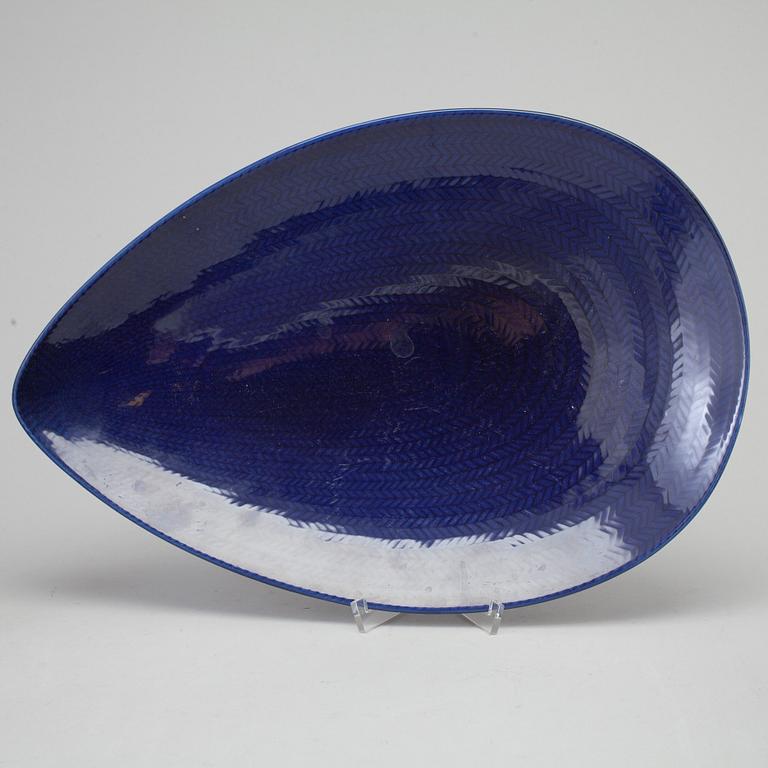 HERTHA BENGTSSON, servis, 21 delar, porslin, "Blå eld". Rörstrand.