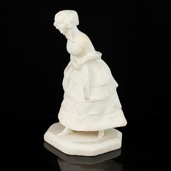 George van der Straeten, after, an alabaster sculpture, around 1900.