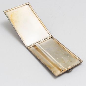 A sterling cigarette case by Georg Jensen, Denmark, second half of the 20th century.