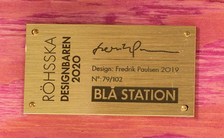 FREDRIK PAULSEN, "Röhsska"Designbaren, chair, Blå Station 2020, Chair 79/102.