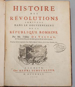 A BOOK, René-Aubert Vertot (Abbé Vertot).