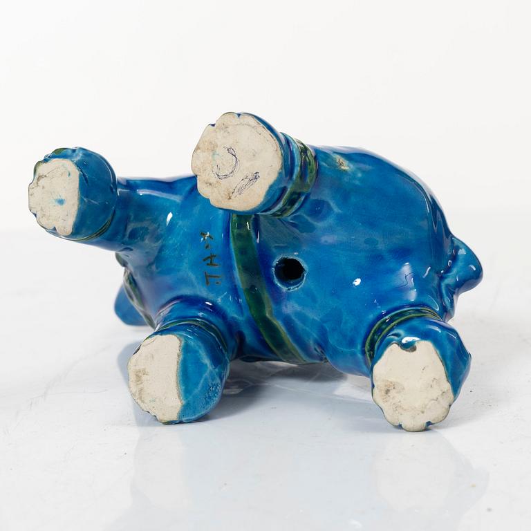 Aldo Londi, figurines 2 pcs, bowl, Bitossi, 1960s/70s.