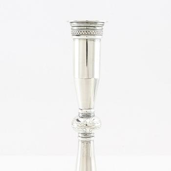 Wiwen Nilsson, ljusstake Bysantinsk modell sterling silver, Lund 1959.