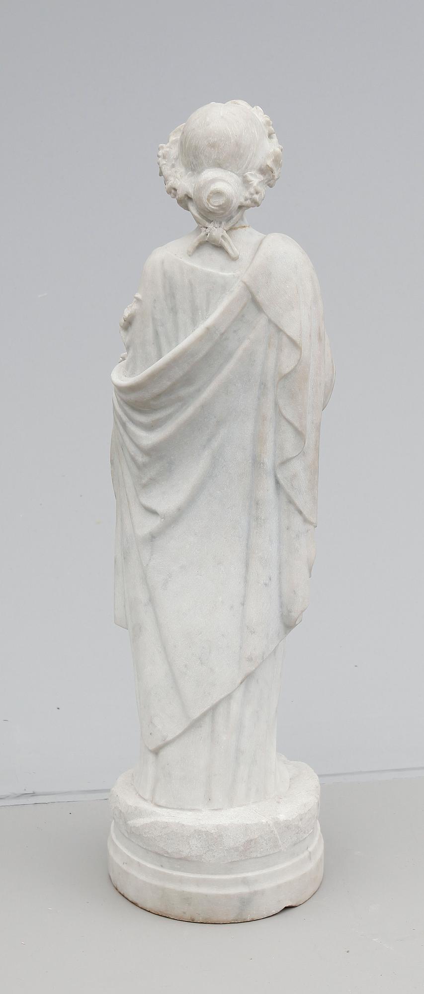 TRÄDGÅRDSSKULPTUR, marmor, 1800-/1900-tal.