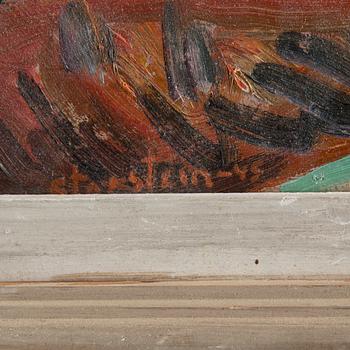 AAGE STORSTEIN, oil on panel, signed Storstein and dated -45.