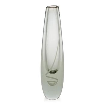 Gunnel Nyman, Vase, "Serpentine", signed G. Nyman, Nuutajärvi Notsjö -59.