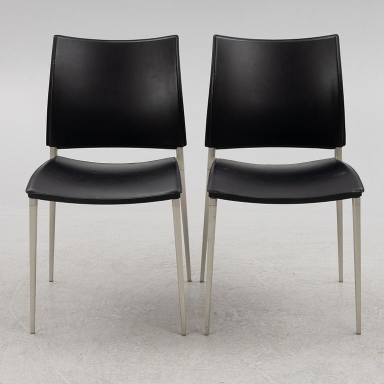 Pocci & Dondoli, a set of eight 'Sand' chairs, Desalto, Italy.