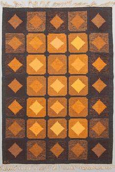 MATTA, rölakan, monogramsignerad BS, 1900-talets mitt. Ca 226 x 160 cm.