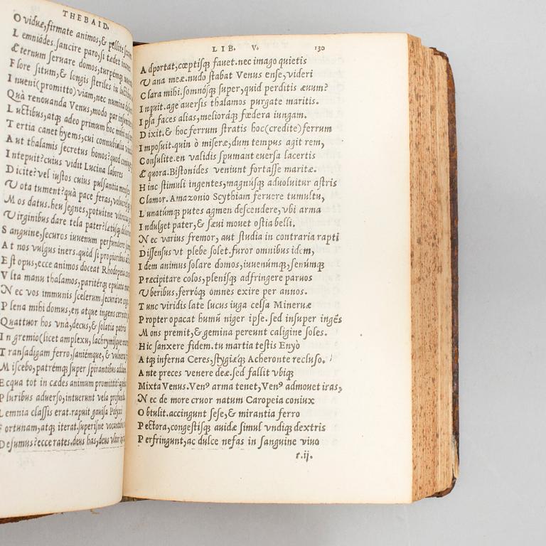 BOK, Statius 1530, with Aldus’ Greek dictionary.