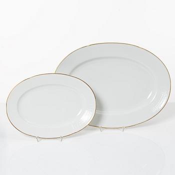 Louise Adelborg, dinner service, 76 pcs, porcelain, "Swedish Grace/Gracil", Rörstrand/Lidköping. First half/mid 20th century.