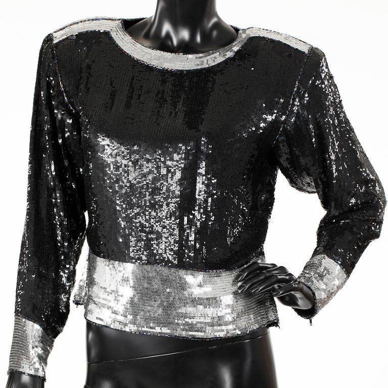 YVES SAINT LAURENT, top, 1985-86.