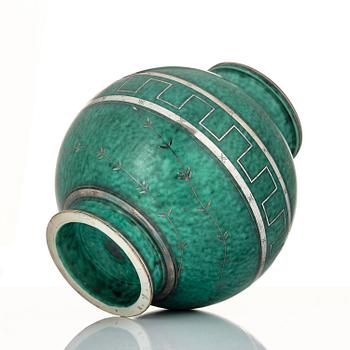 Wilhelm Kåge, an Argenta ceramic vase, Gustavsberg 1935.